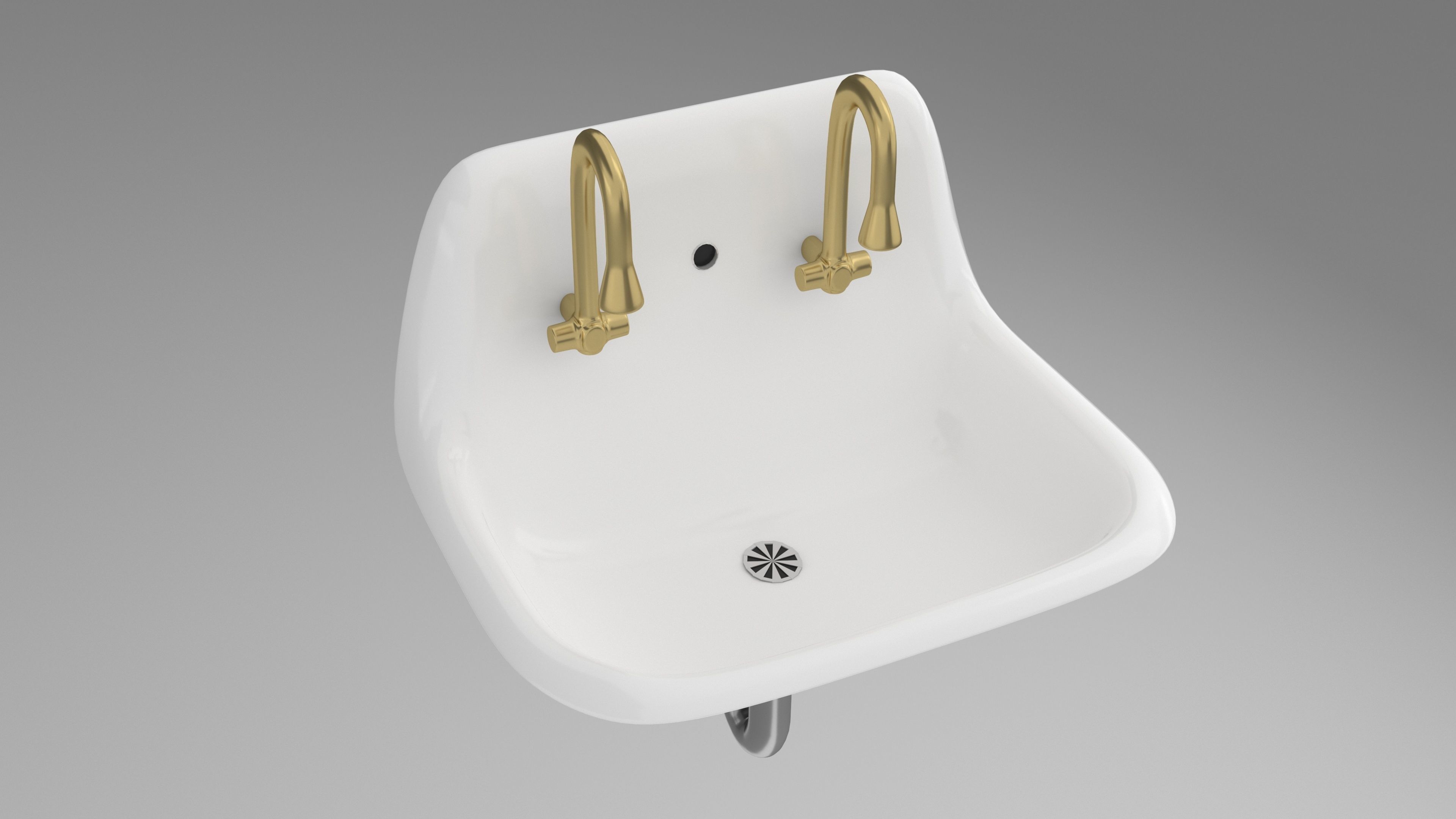 bathroom sink 3D model_2