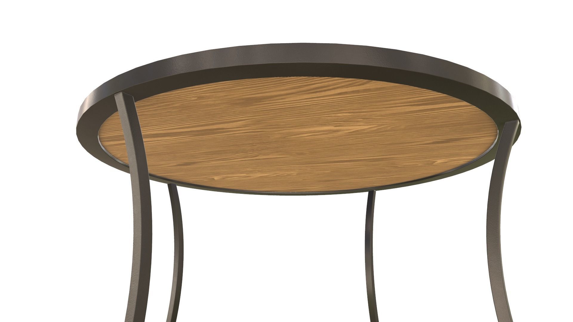 Round Table 3D Model VR AR PBR Low-poly 3D model_11