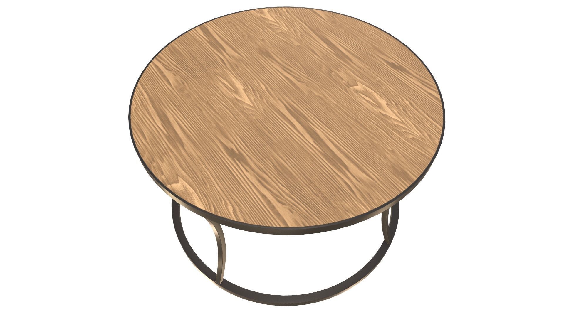 Round Table 3D Model VR AR PBR Low-poly 3D model_4