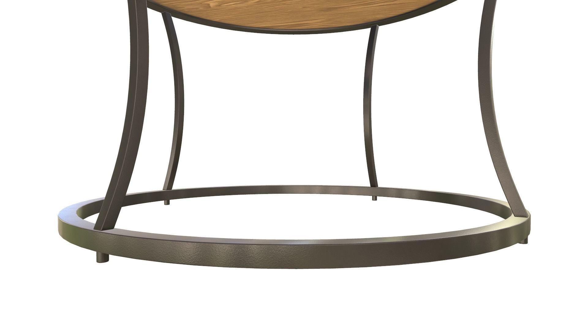 Round Table 3D Model VR AR PBR Low-poly 3D model_10