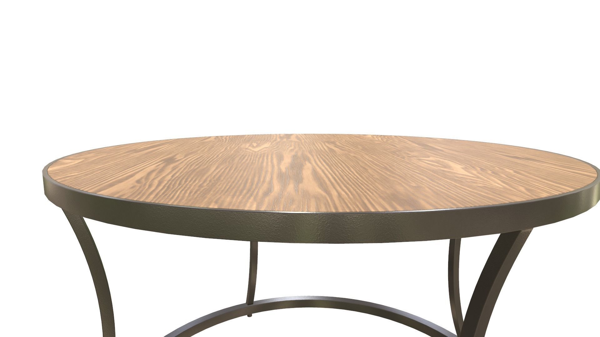 Round Table 3D Model VR AR PBR Low-poly 3D model_12