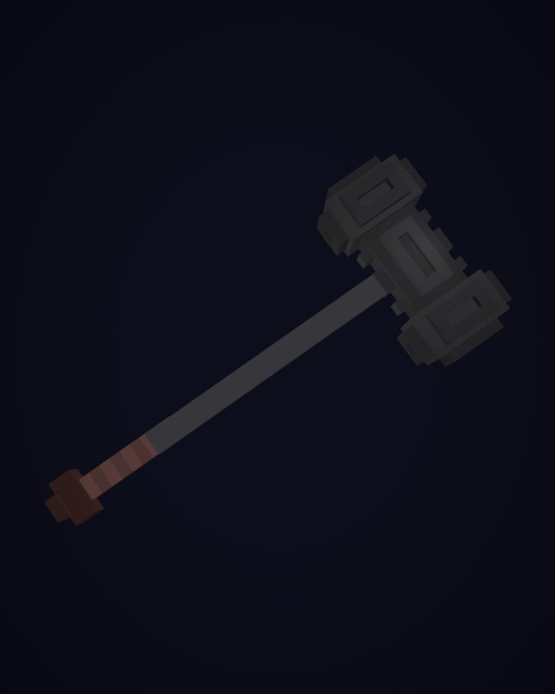 Weapons Pack - Lowpoly Voxel Models Low-poly 3D model_11