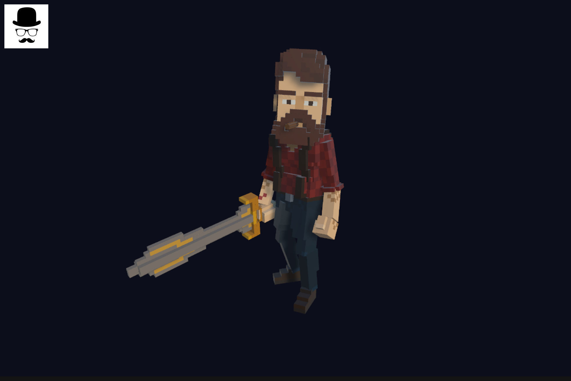 Weapons Pack - Lowpoly Voxel Models Low-poly 3D model_15