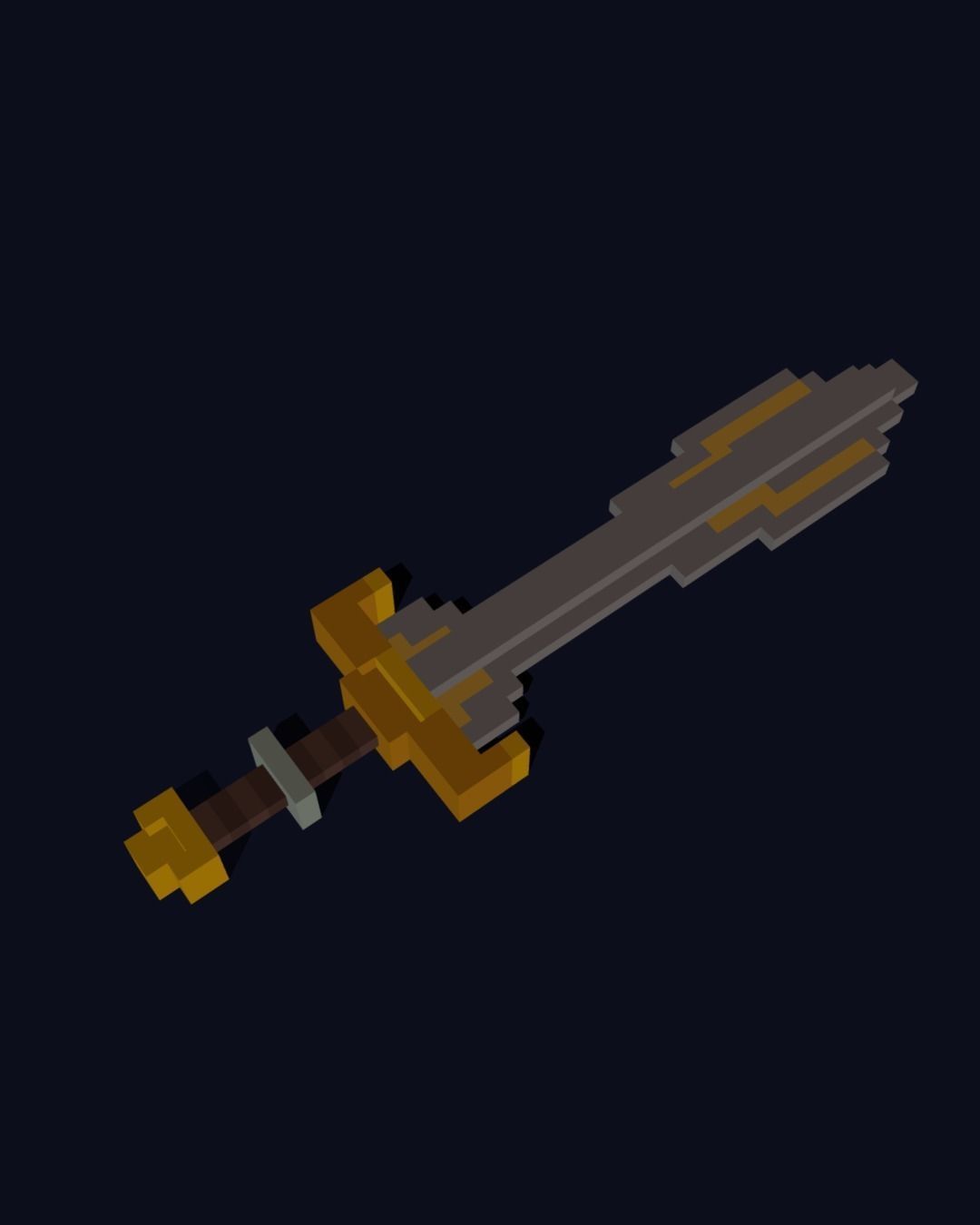 Weapons Pack - Lowpoly Voxel Models Low-poly 3D model_7
