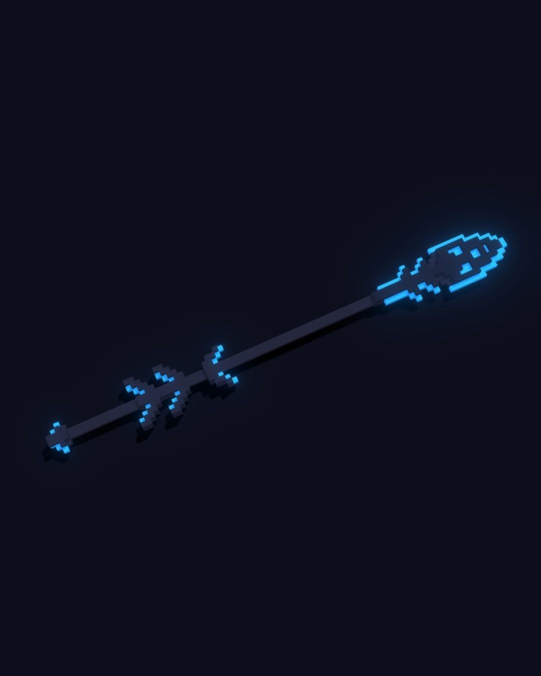 Weapons Pack - Lowpoly Voxel Models Low-poly 3D model_10