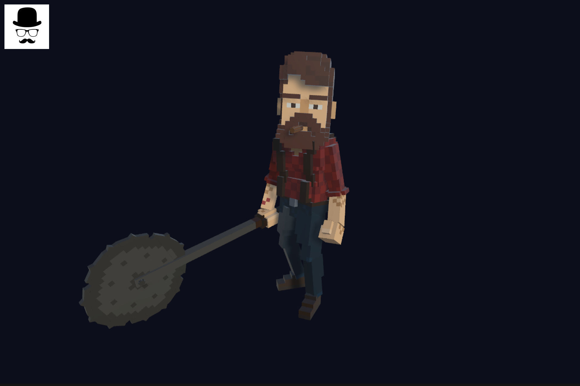 Weapons Pack - Lowpoly Voxel Models Low-poly 3D model_13