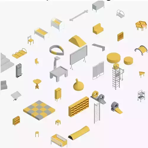 Equipment for Kindergarten - Pack of revit families