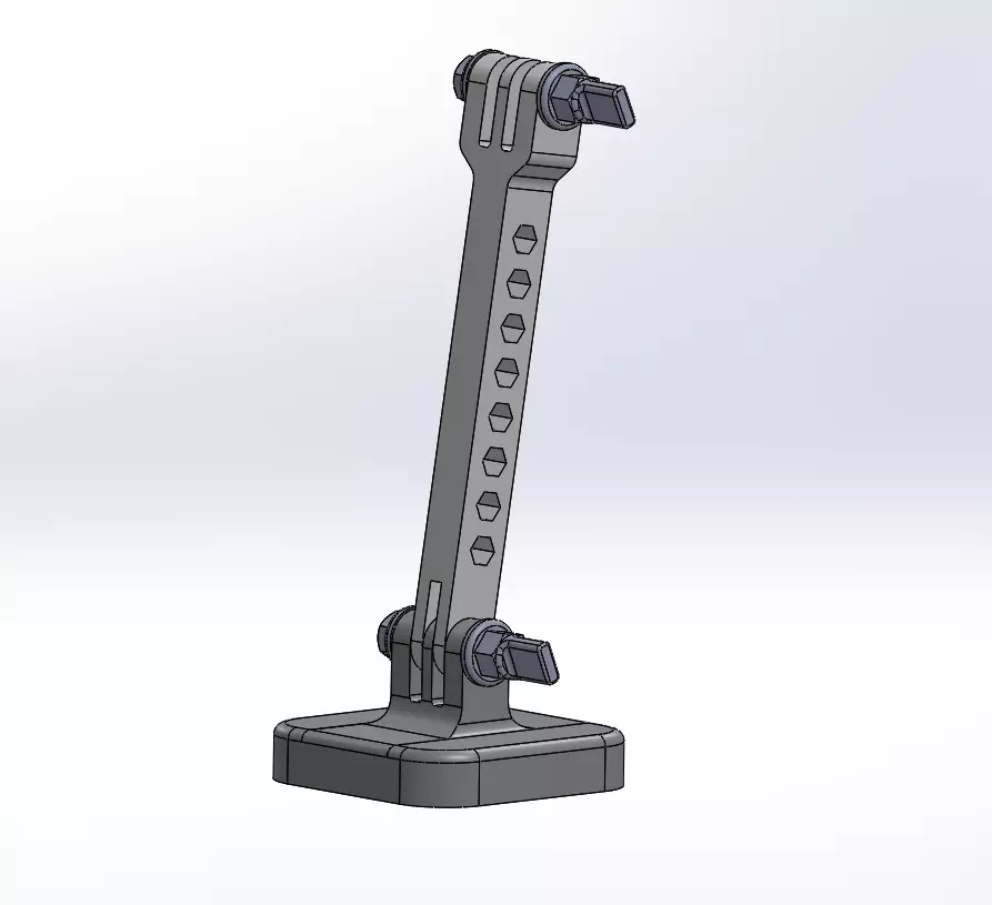 GoPro Tripod mount with an arm 3D print model_0