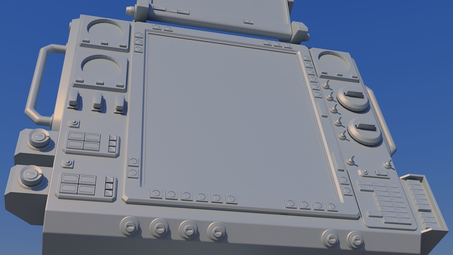 Aircraft cockpit control panel - EFIS 3D model_19