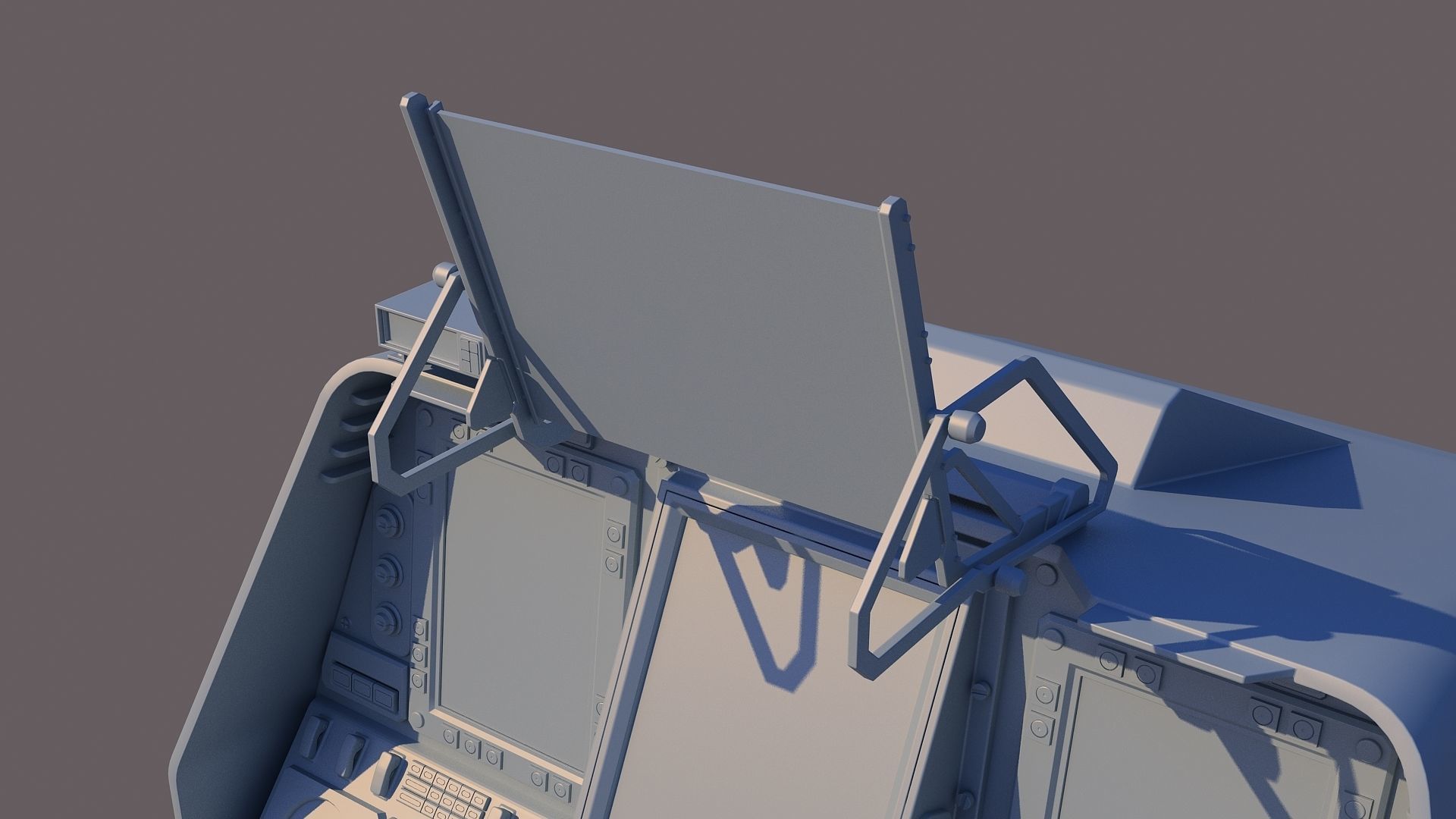 Aircraft cockpit control panel - EFIS 3D model_6