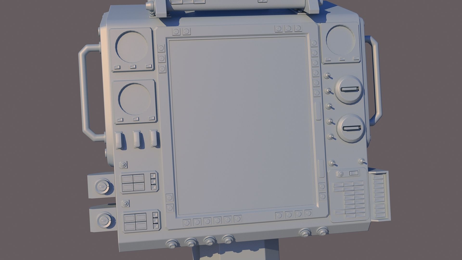 Aircraft cockpit control panel - EFIS 3D model_13