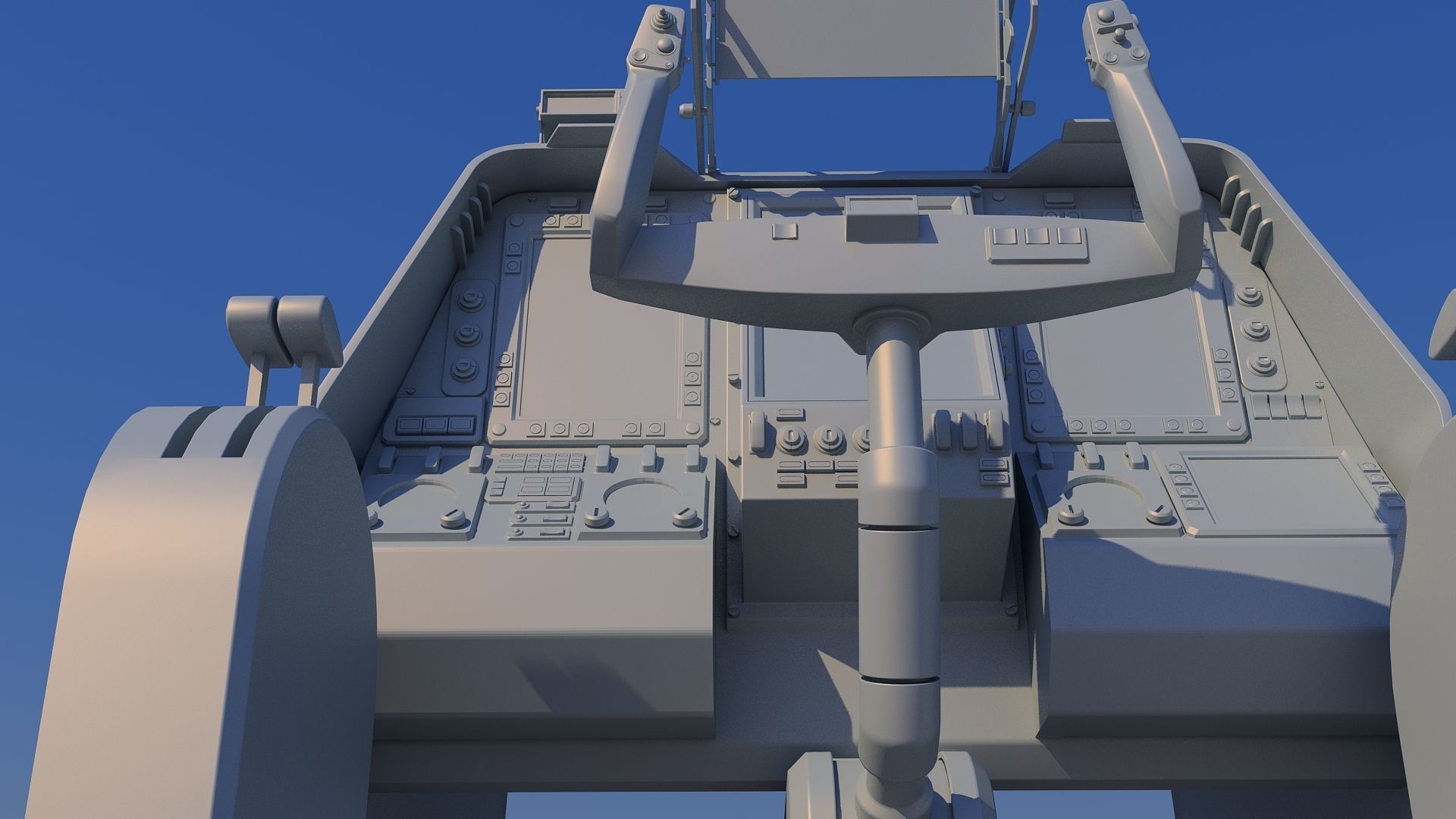 Aircraft cockpit control panel - EFIS 3D model_10