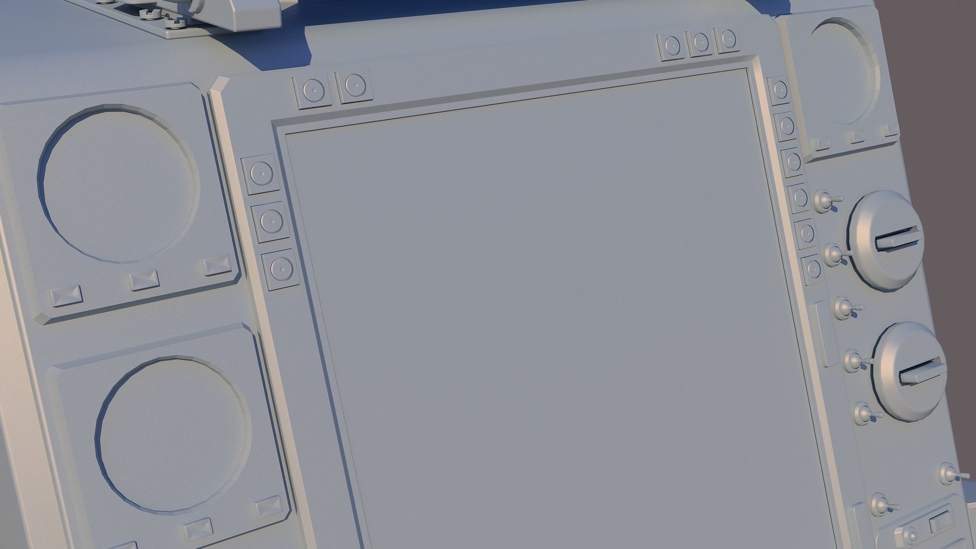Aircraft cockpit control panel - EFIS 3D model_20