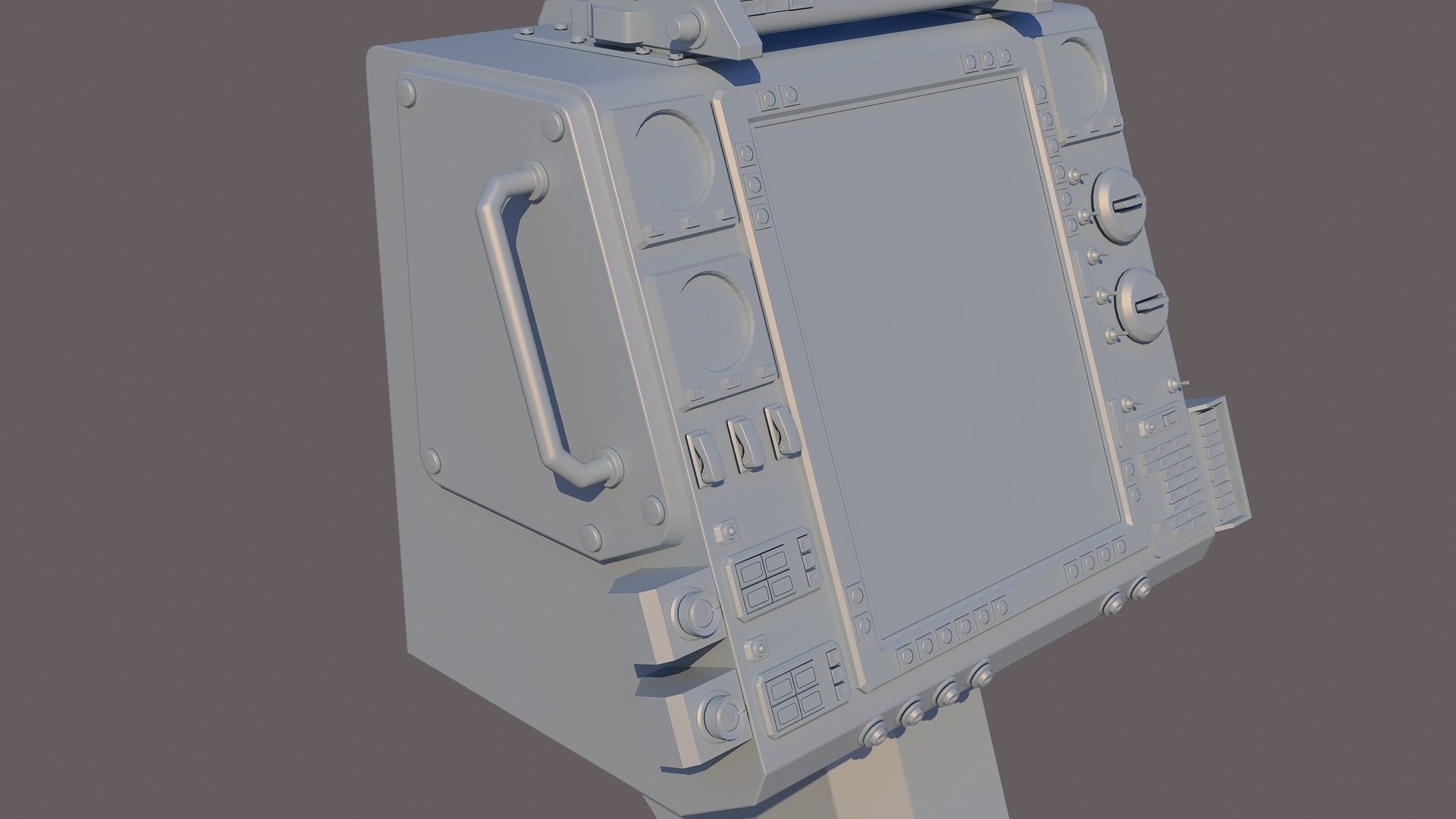 Aircraft cockpit control panel - EFIS 3D model_14