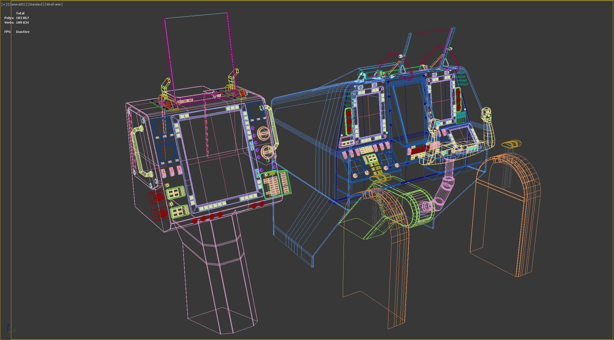 Aircraft cockpit control panel - EFIS 3D model_21