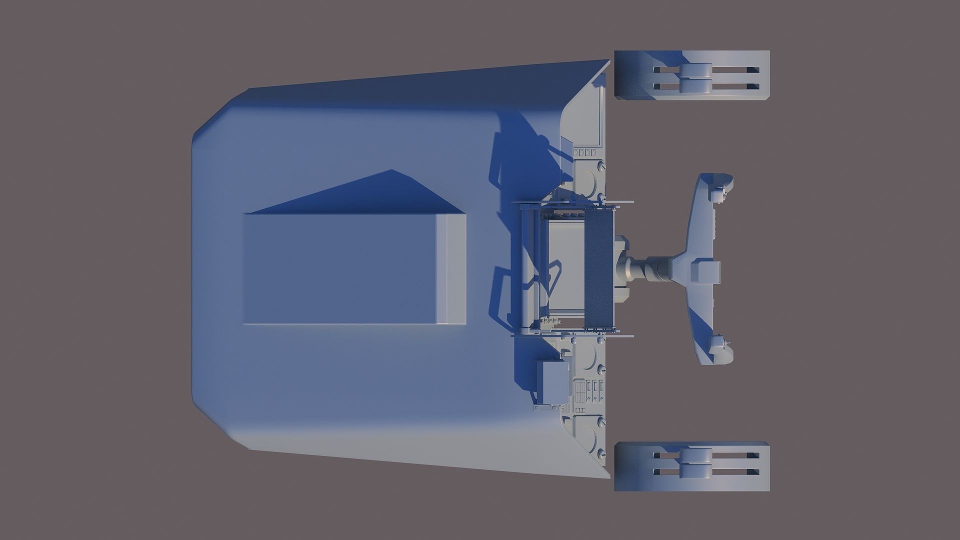 Aircraft cockpit control panel - EFIS 3D model_3