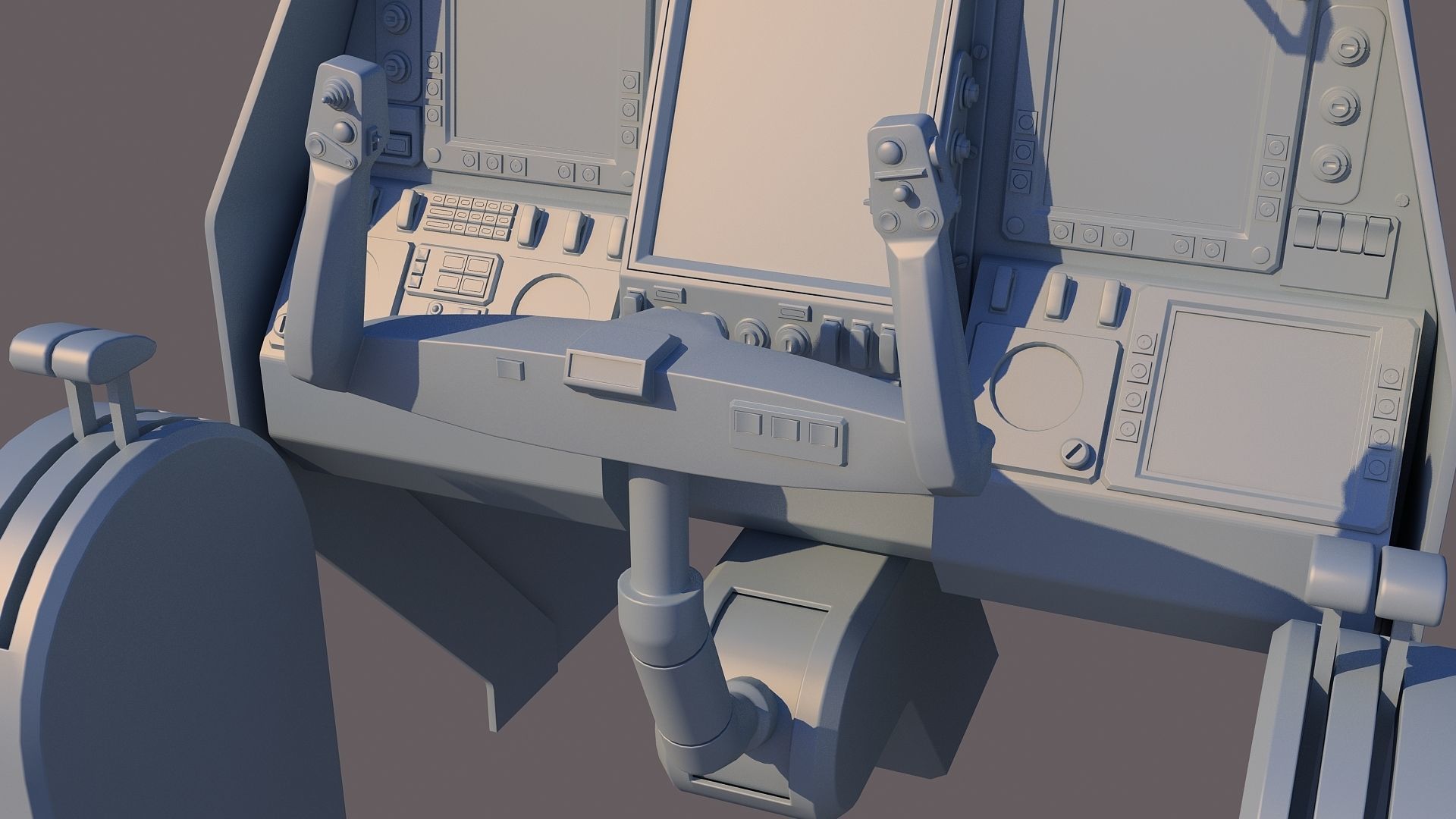 Aircraft cockpit control panel - EFIS 3D model_5