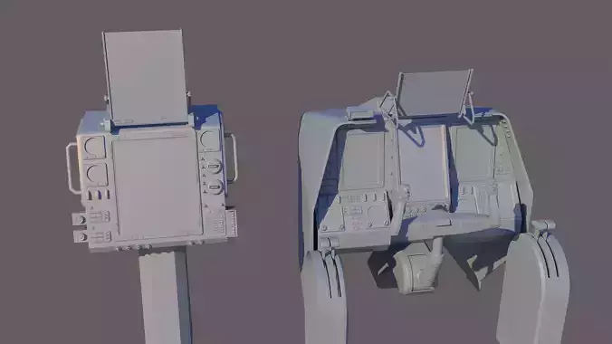 Aircraft cockpit control panel - EFIS 3D model