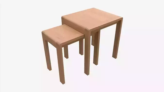 Nest of Tables Ercol Bosco 3D model