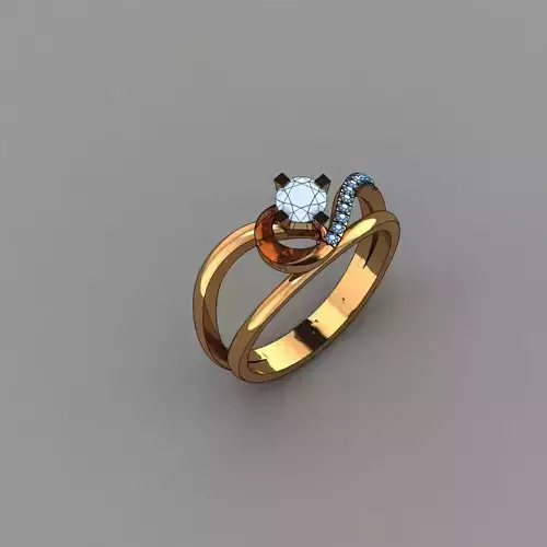 Solitaire ring jewelry for woman