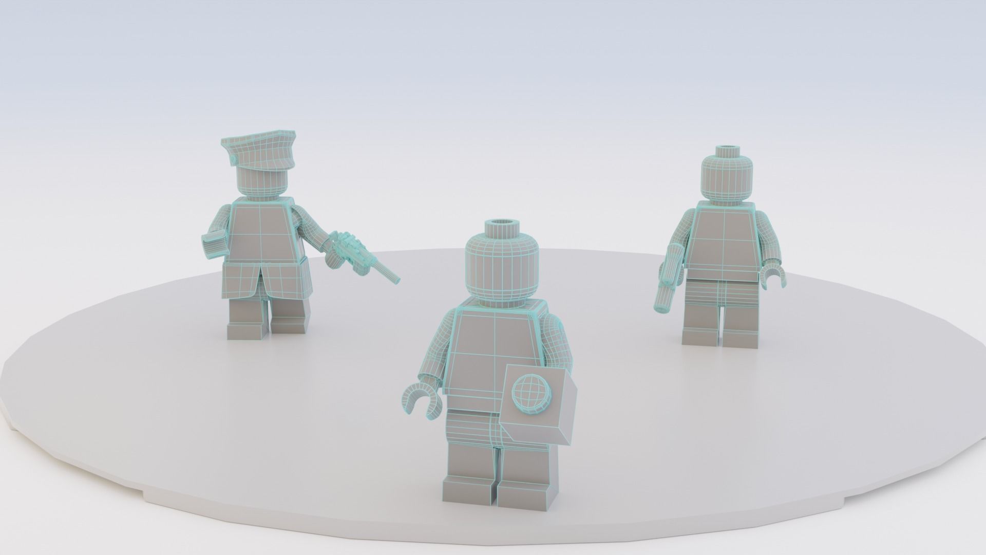 Lego Red Skull mini pack 3D model_7