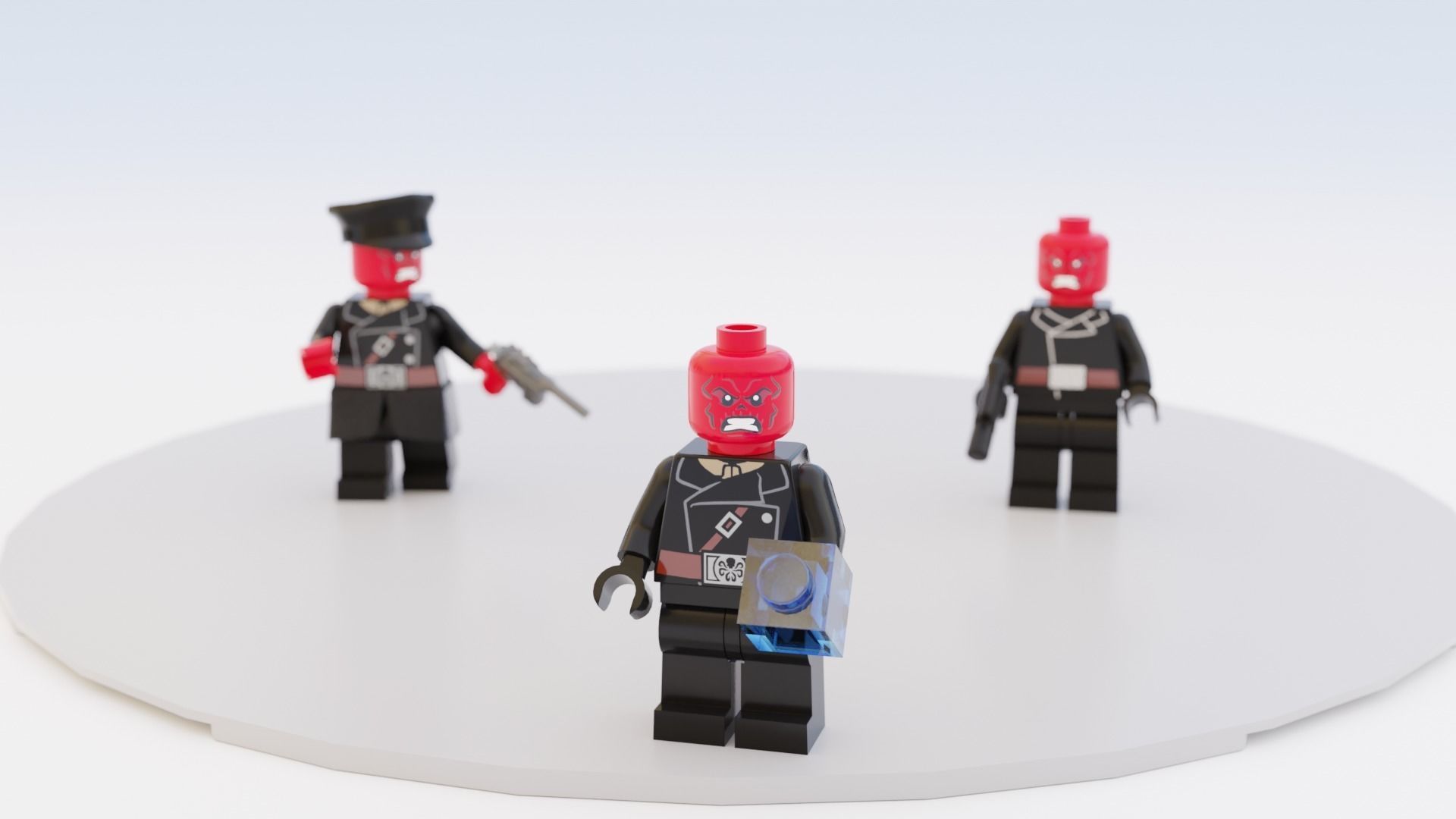 Lego Red Skull mini pack 3D model_2
