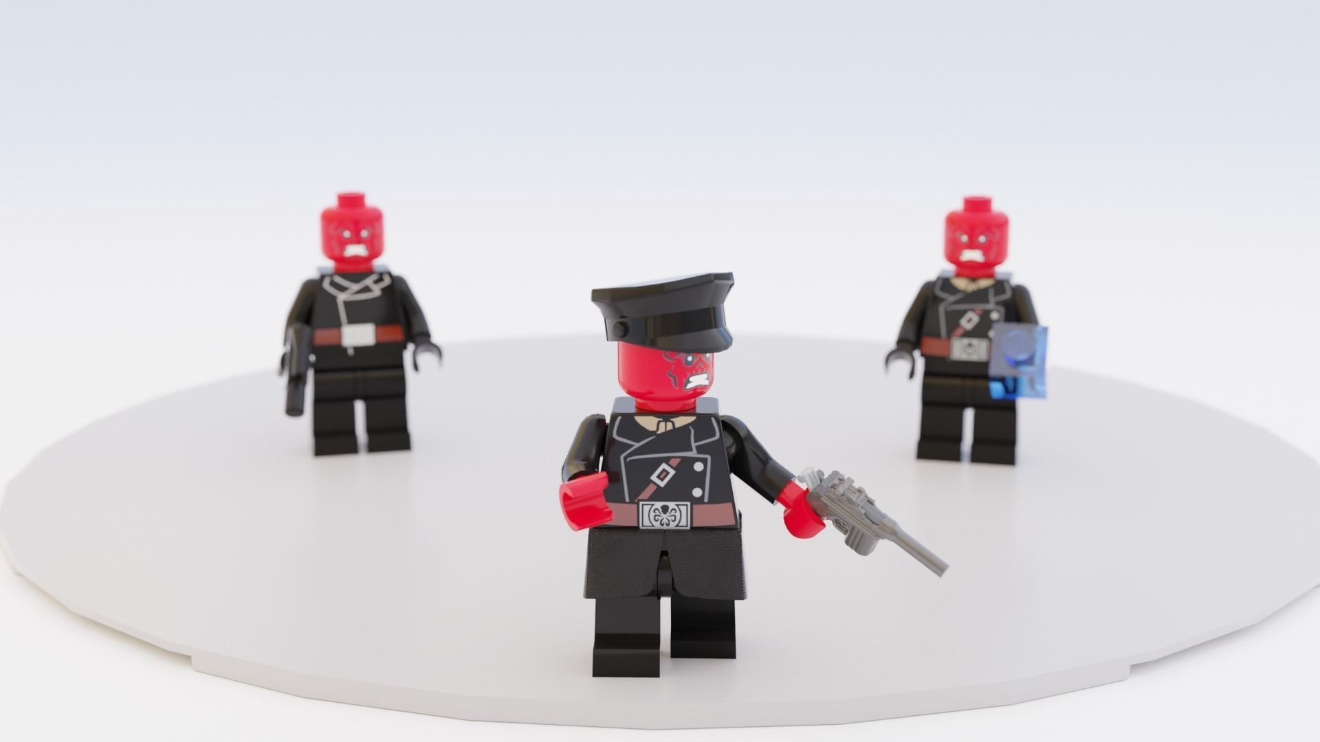 Lego Red Skull mini pack 3D model_4