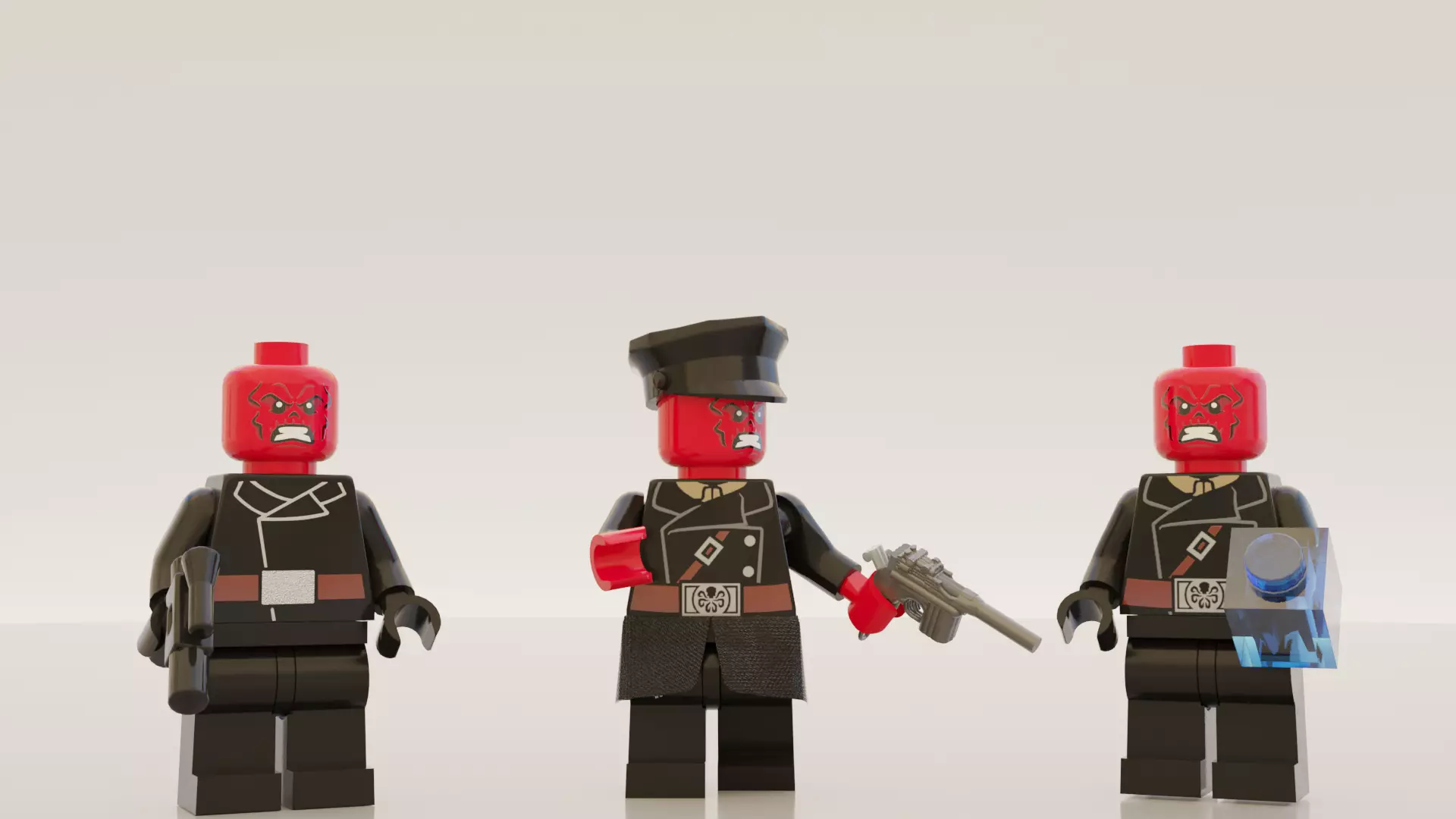 Lego Red Skull mini pack 3D model_0