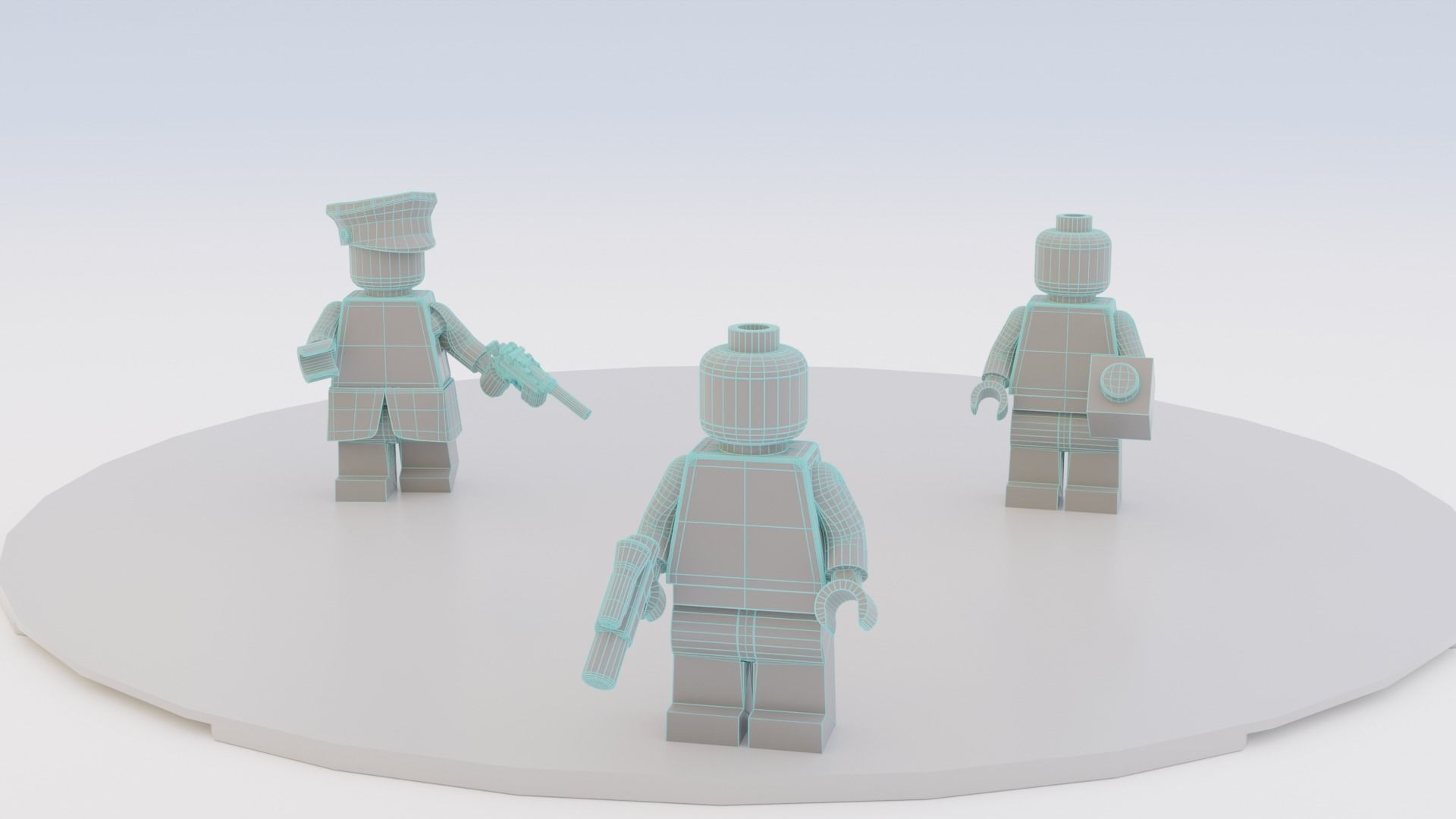 Lego Red Skull mini pack 3D model_6