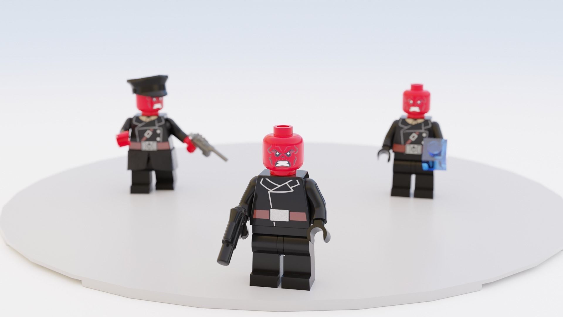 Lego Red Skull mini pack 3D model_3