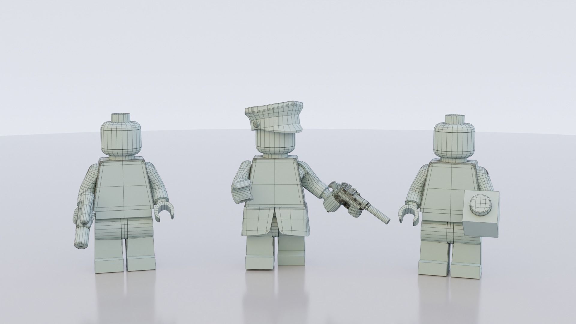 Lego Red Skull mini pack 3D model_8