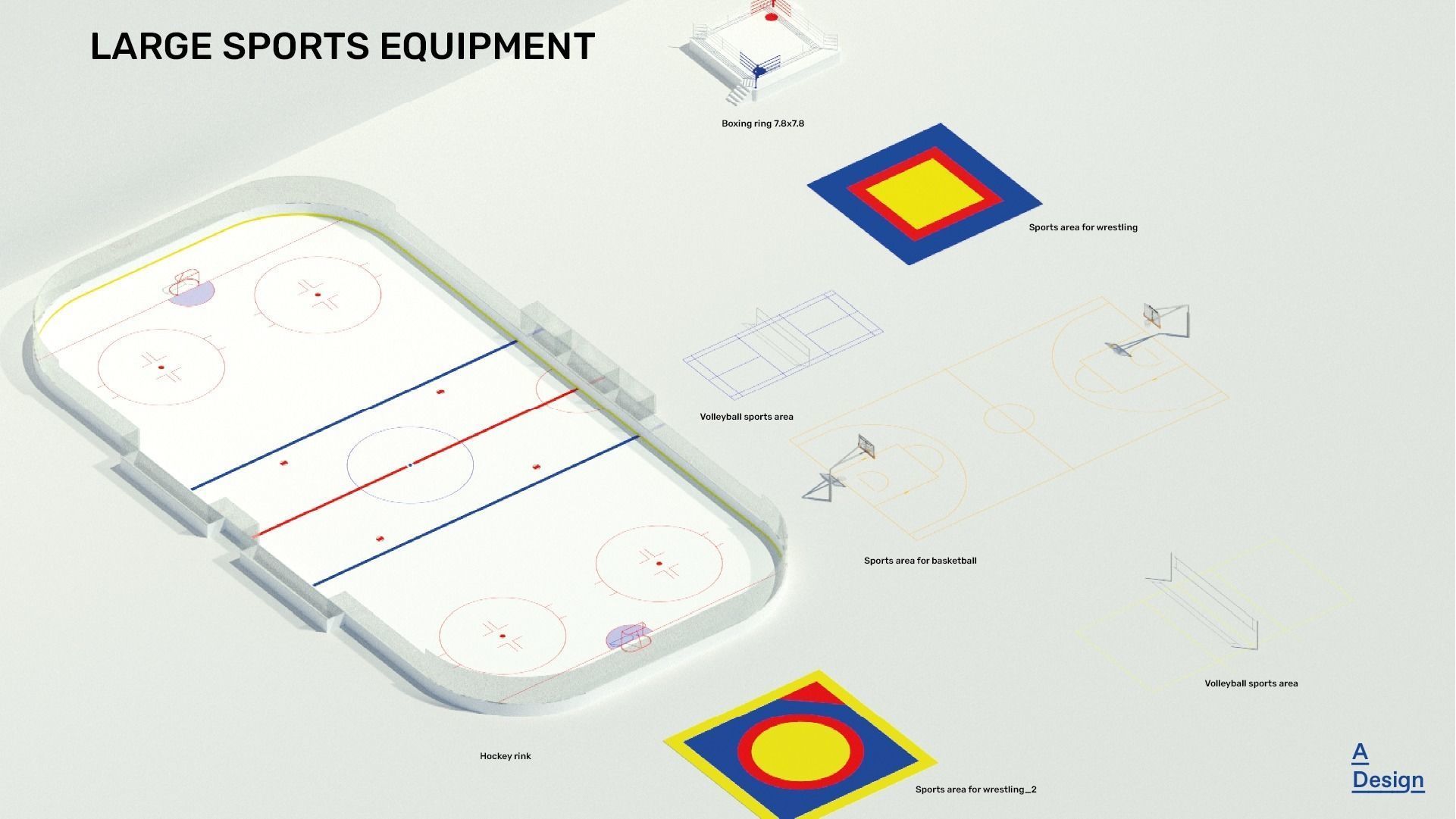 Sports Equipment - Pack of revit families 3D model_3