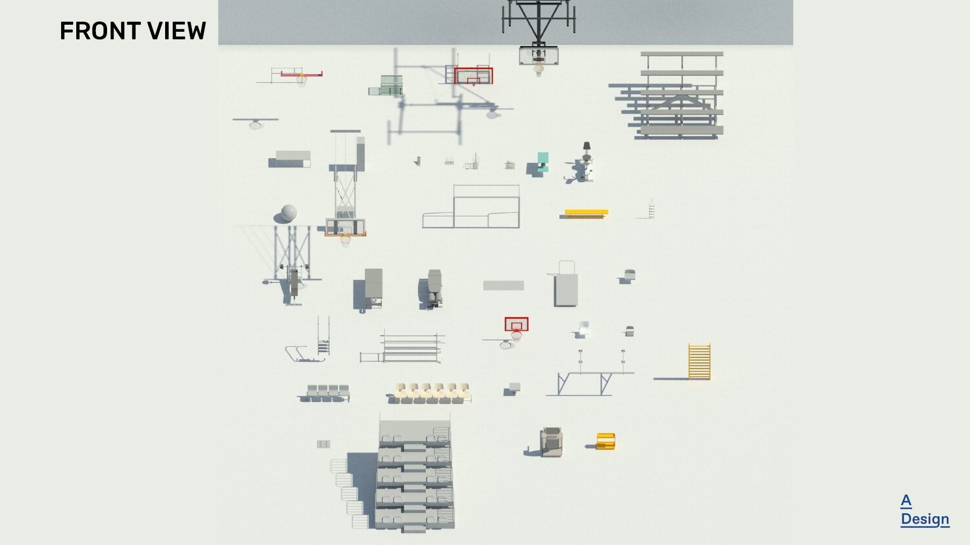 Sports Equipment - Pack of revit families 3D model_4