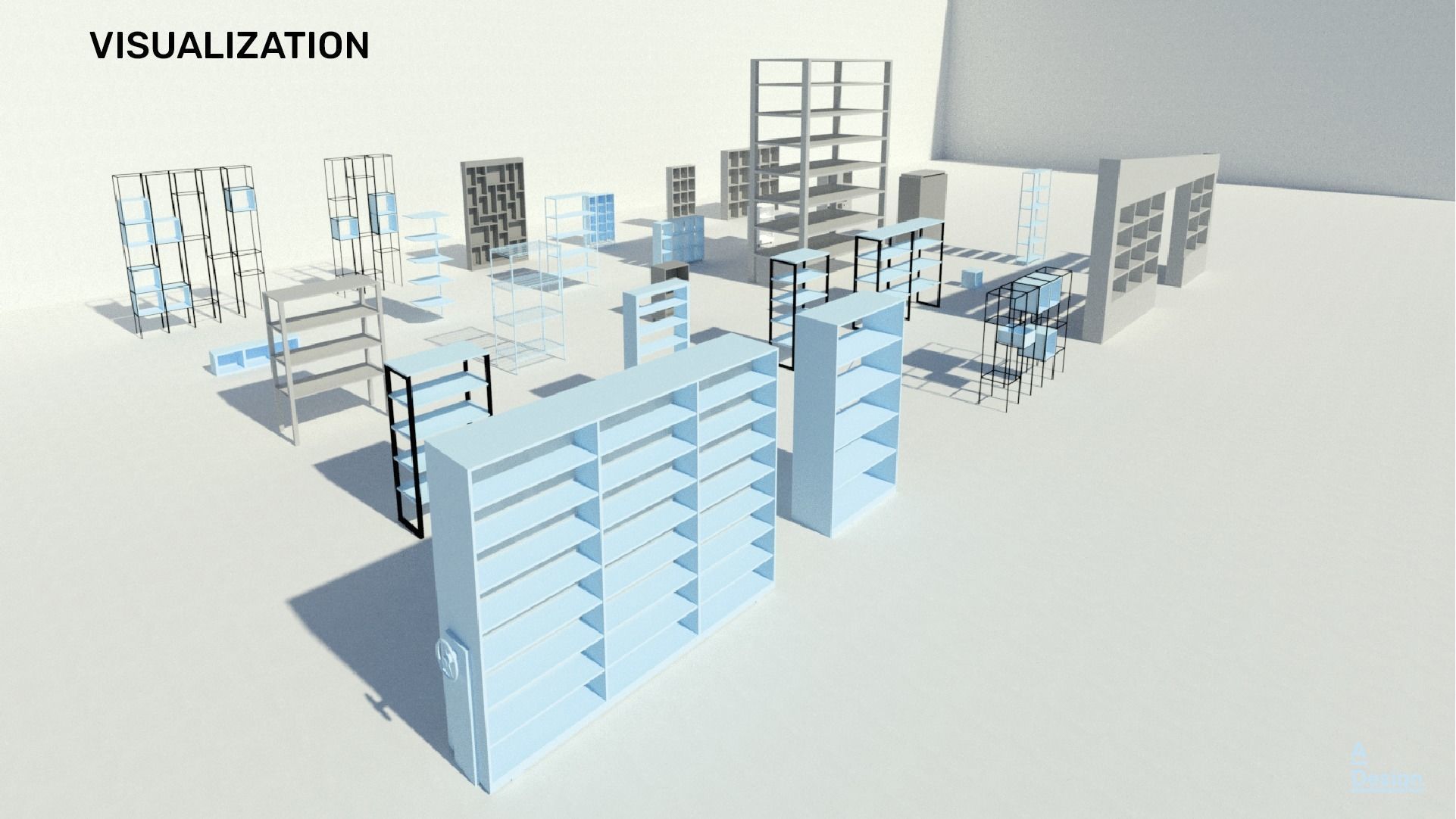 Shelving - Pack of revit families 3D model_6