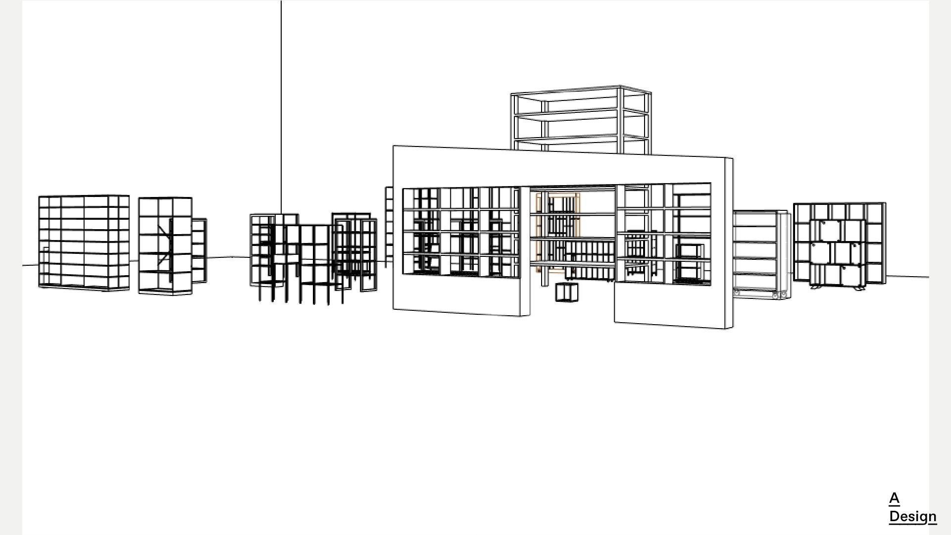 Shelving - Pack of revit families 3D model_8