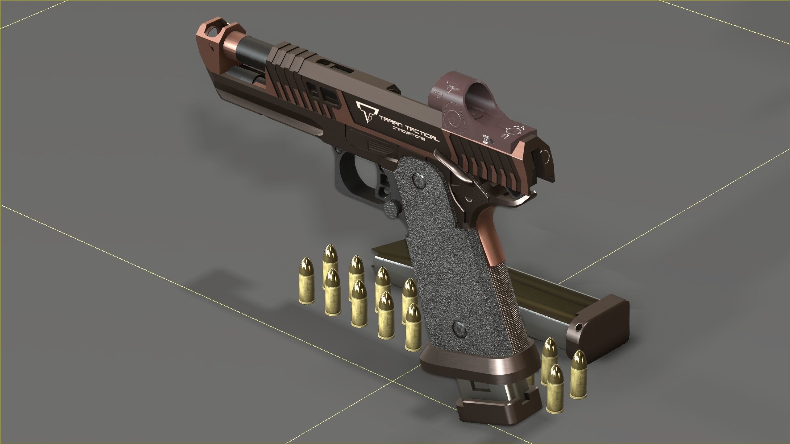 TTI - Taran Tactical Innovations - Sand Viper Low-poly 3D model_13