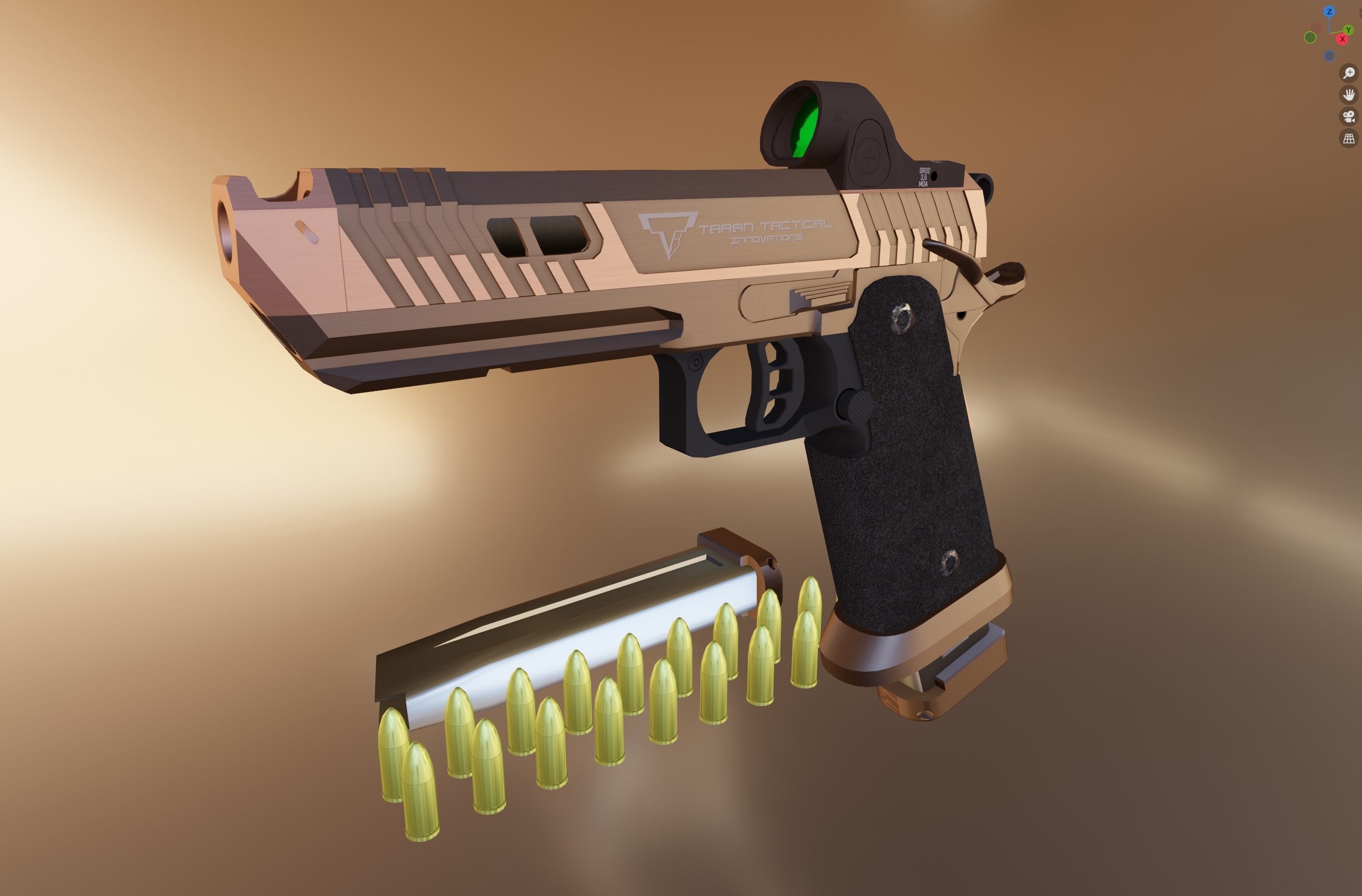 TTI - Taran Tactical Innovations - Sand Viper Low-poly 3D model_35