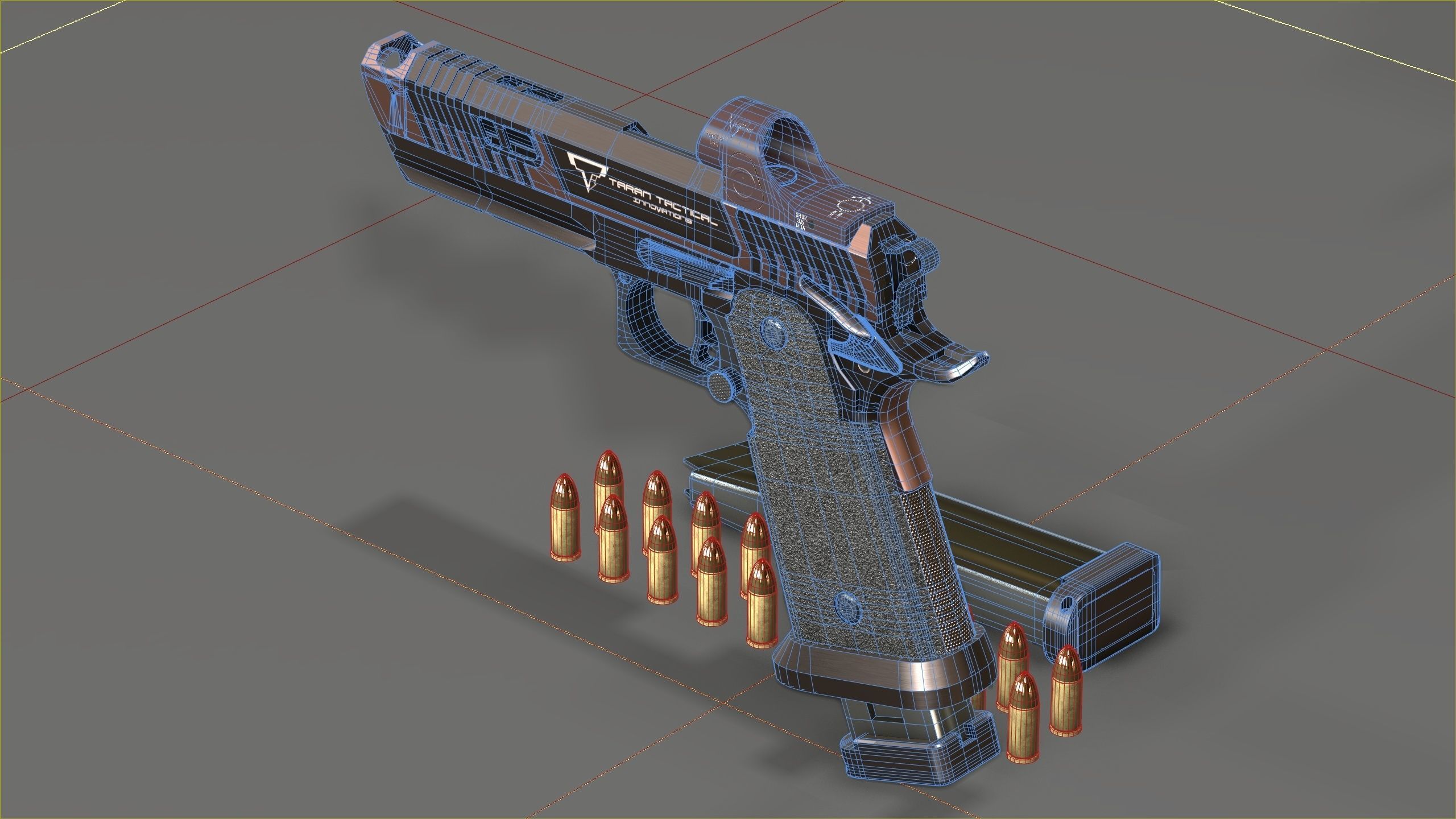 TTI - Taran Tactical Innovations - Sand Viper Low-poly 3D model_12