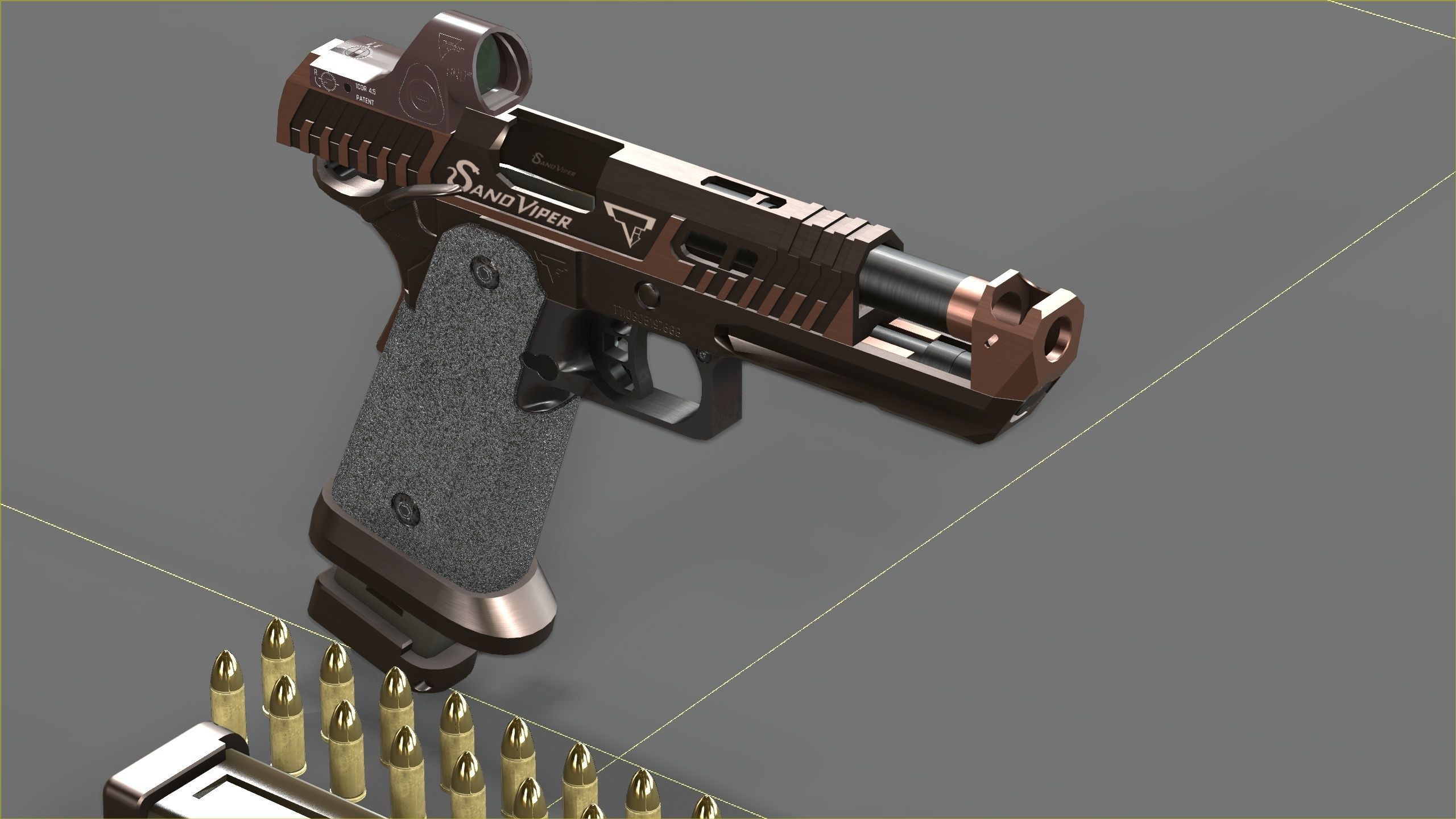 TTI - Taran Tactical Innovations - Sand Viper Low-poly 3D model_19