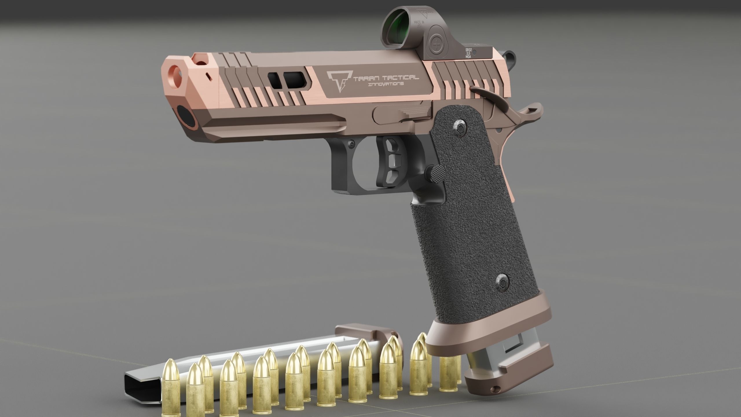 TTI - Taran Tactical Innovations - Sand Viper Low-poly 3D model_4