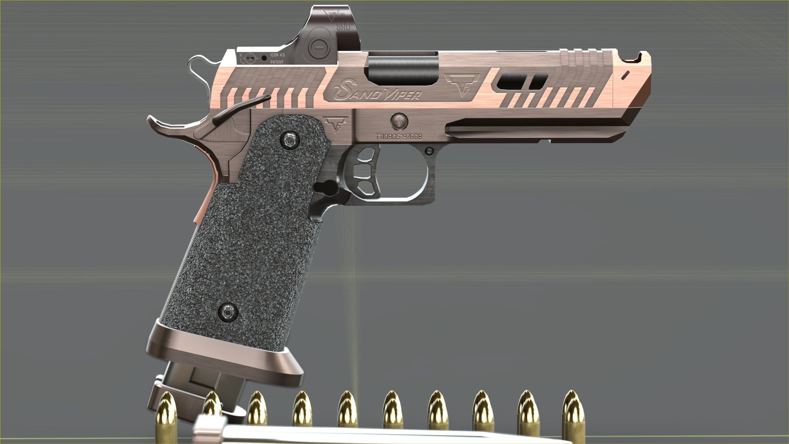 TTI - Taran Tactical Innovations - Sand Viper Low-poly 3D model_29