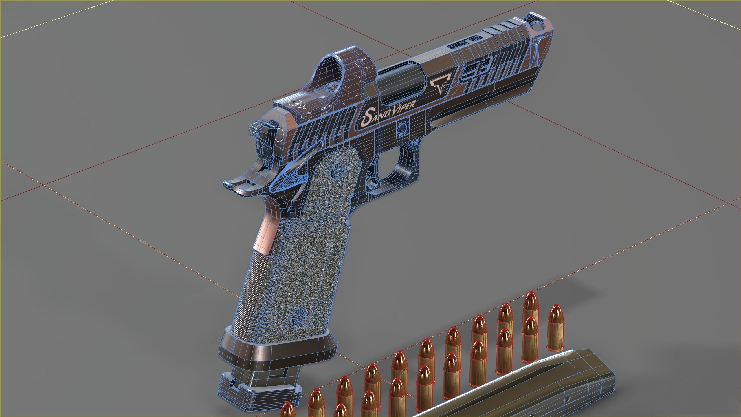 TTI - Taran Tactical Innovations - Sand Viper Low-poly 3D model_15