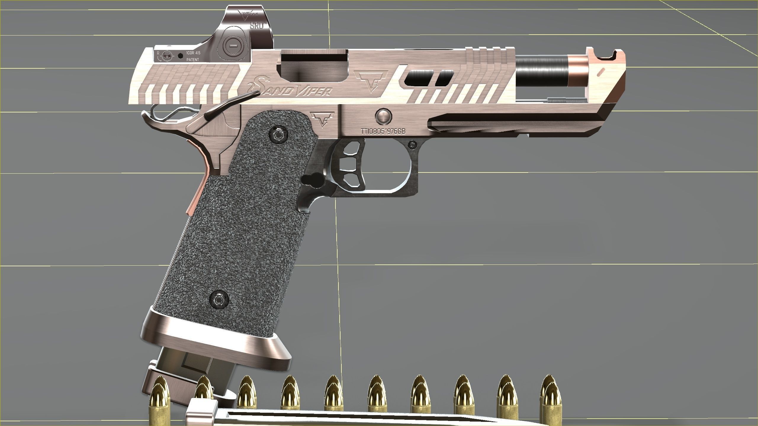 TTI - Taran Tactical Innovations - Sand Viper Low-poly 3D model_31