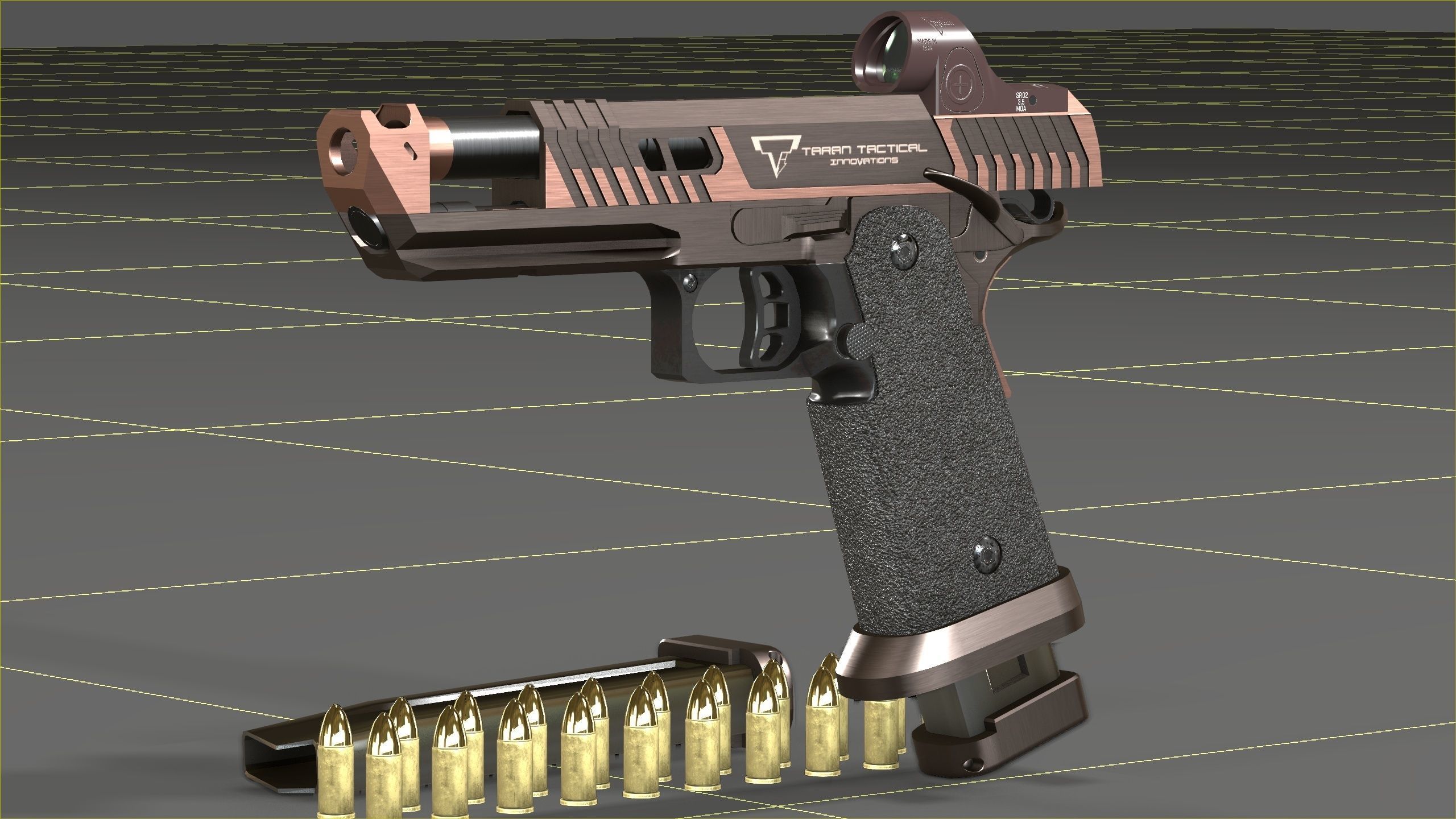 TTI - Taran Tactical Innovations - Sand Viper Low-poly 3D model_25