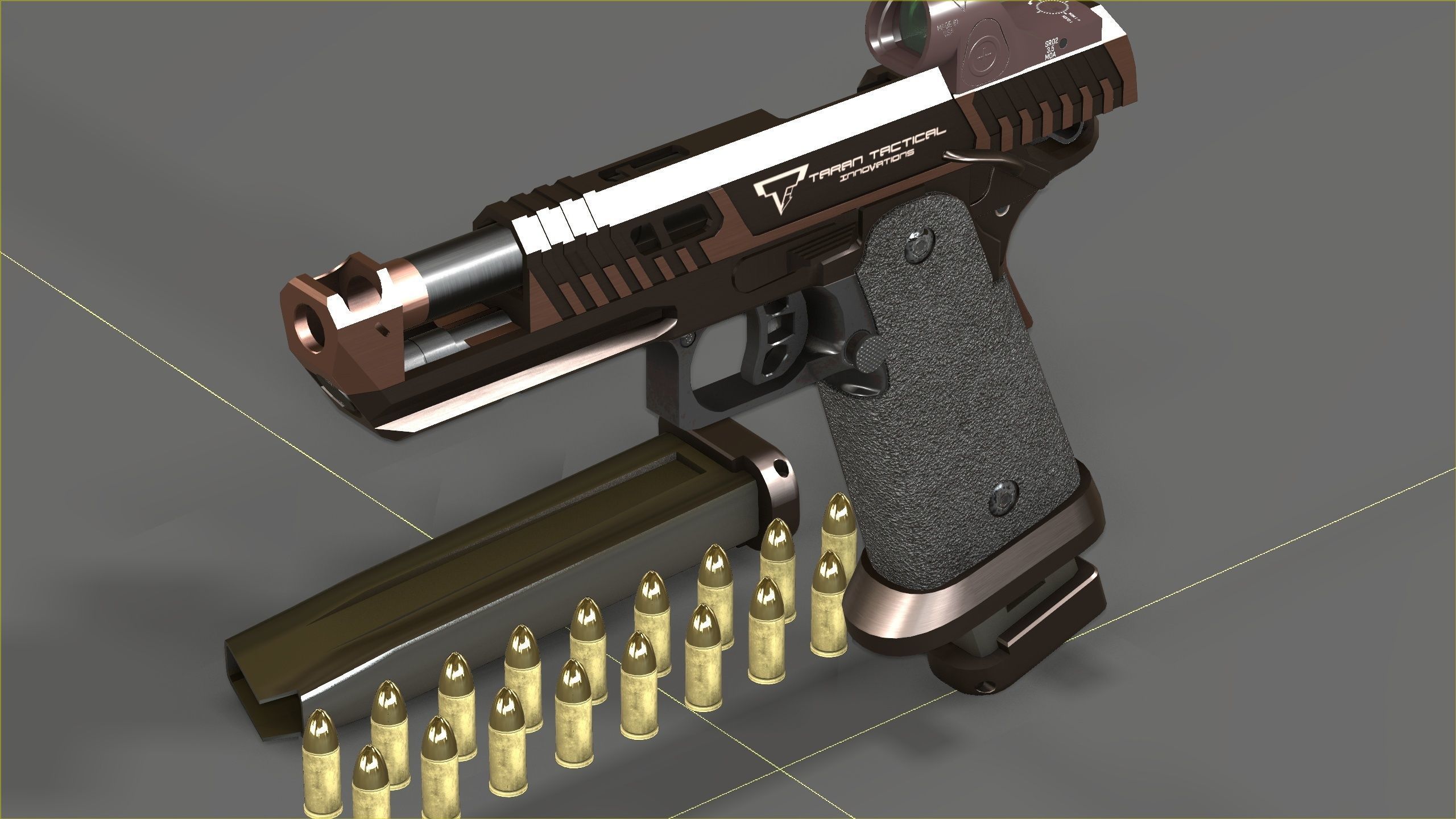 TTI - Taran Tactical Innovations - Sand Viper Low-poly 3D model_10