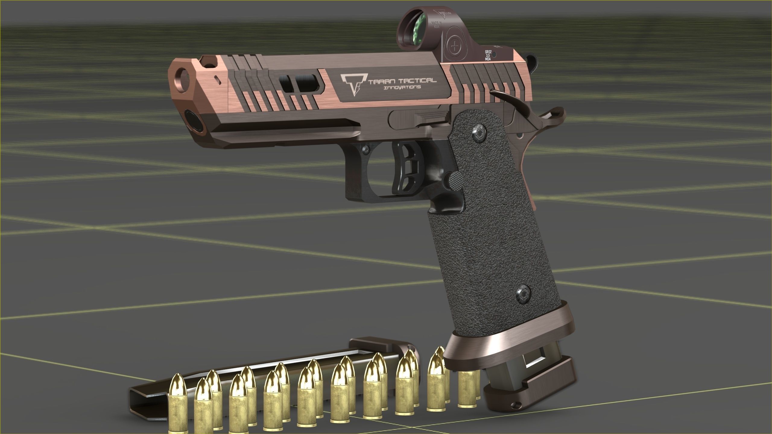 TTI - Taran Tactical Innovations - Sand Viper Low-poly 3D model_23