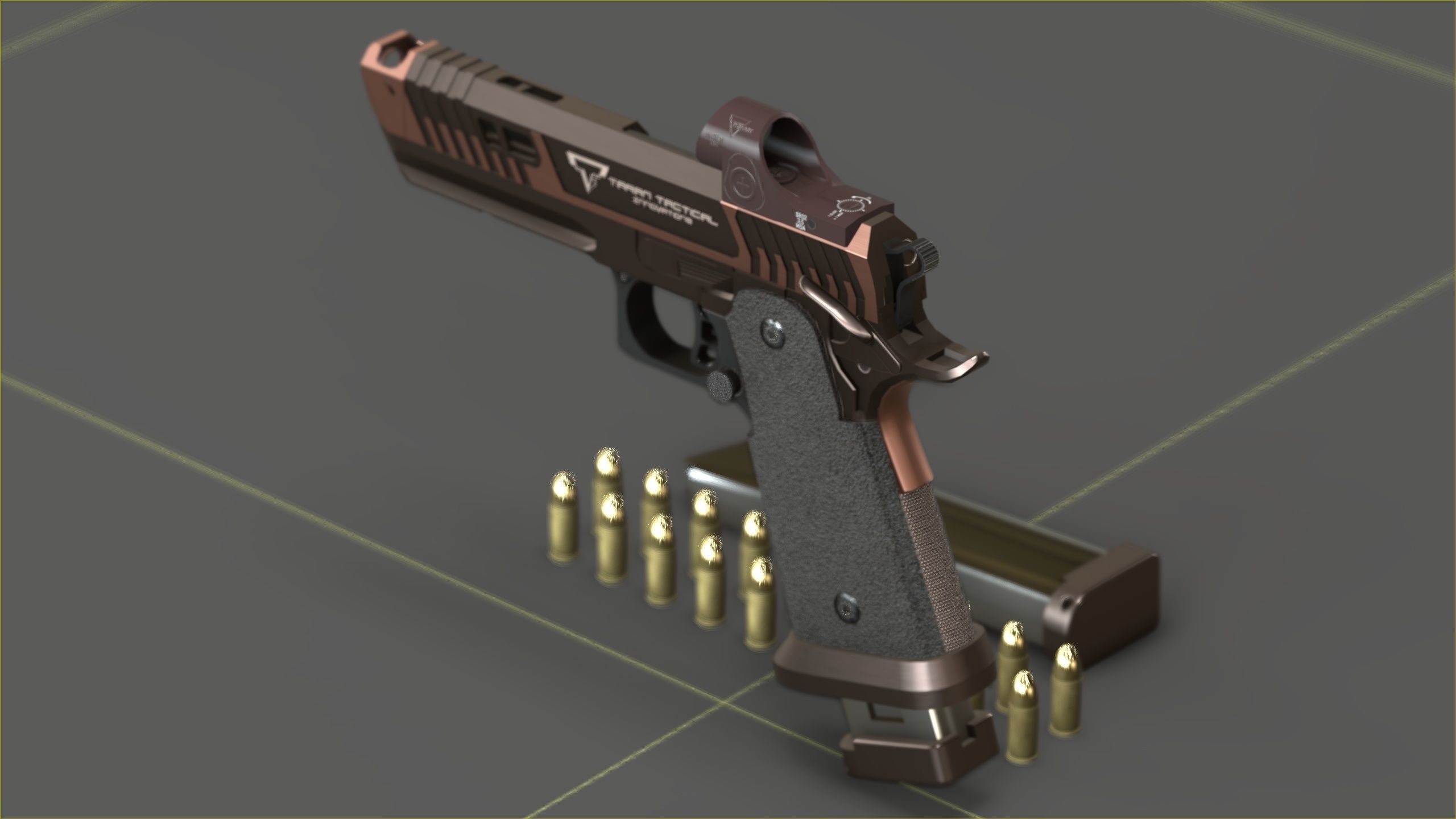 TTI - Taran Tactical Innovations - Sand Viper Low-poly 3D model_11