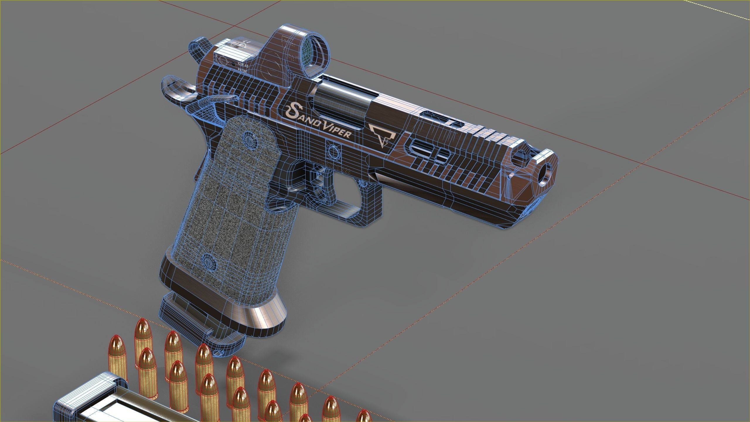 TTI - Taran Tactical Innovations - Sand Viper Low-poly 3D model_18