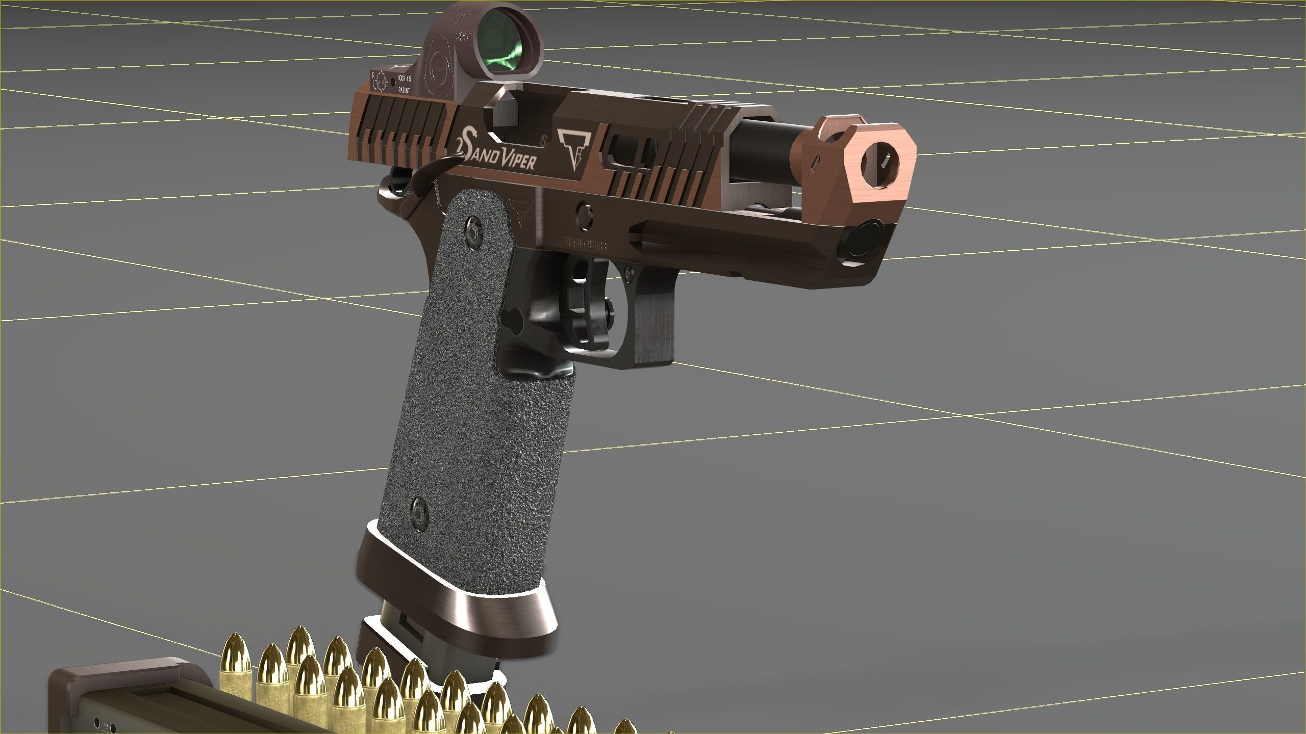 TTI - Taran Tactical Innovations - Sand Viper Low-poly 3D model_28