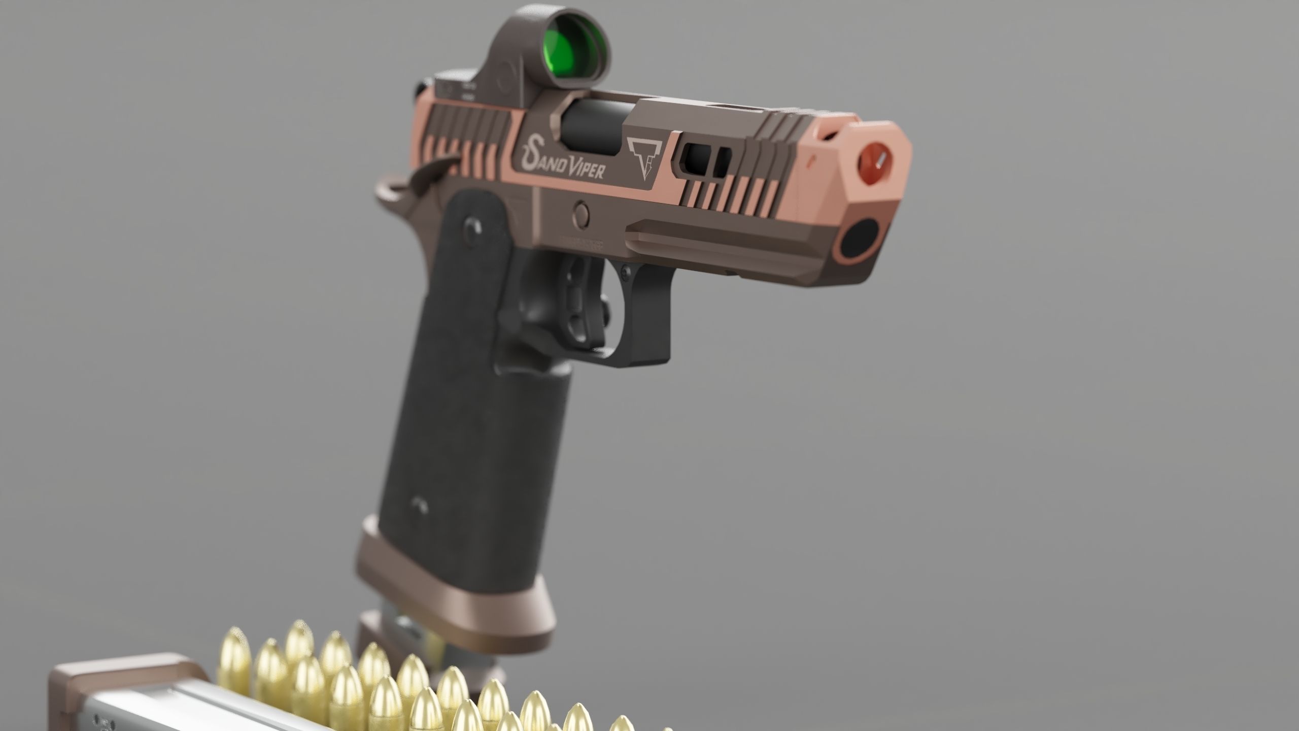 TTI - Taran Tactical Innovations - Sand Viper Low-poly 3D model_5